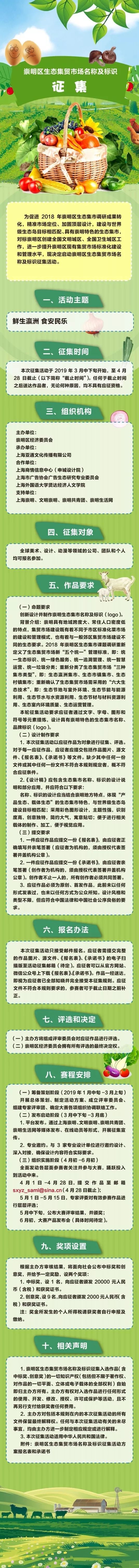 20000元 崇明生態(tài)集貿(mào)市場(chǎng)名字及標(biāo)志設(shè)計(jì)比賽，期待你的創(chuàng)意
