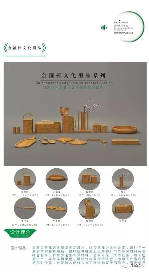 【竹產品設計大賽】第三屆“政和杯”國際竹產品設計大賽創意作品企業組選登